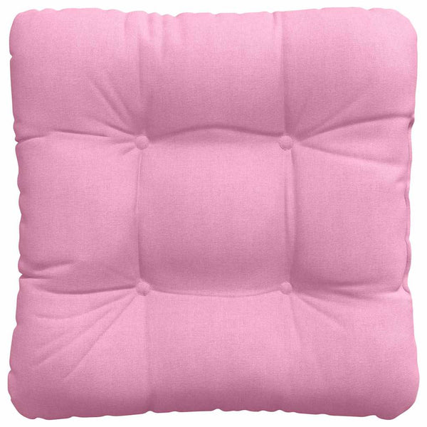 vidaXL Seat Cushions 4 pcs Pink 40 x 40 x 12 cm Fabric