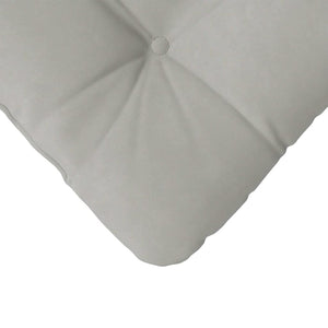vidaXL Seat Cushions 4 pcs Light Grey 40 x 40 cm Microfiber Fabric