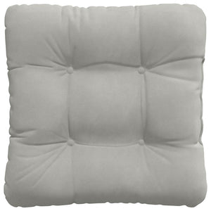 vidaXL Seat Cushions 4 pcs Light Grey 40 x 40 cm Microfiber Fabric