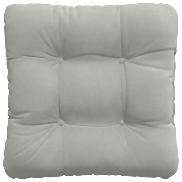 vidaXL Seat Cushions 4 pcs Light Grey 40 x 40 cm Microfiber Fabric