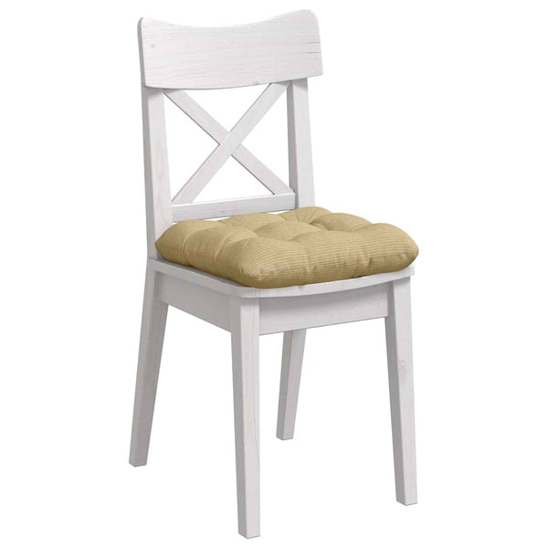 vidaXL Seat Cushions 4 pcs Grey-Green 40 x 40 cm Corduroy