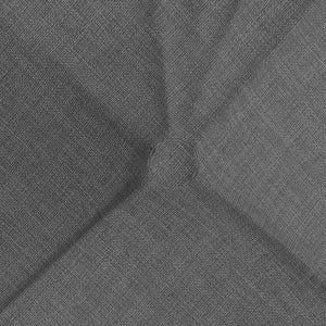 vidaXL Seat Cushions 4 pcs Dark Grey 45 x 45 x 12 cm Fabric