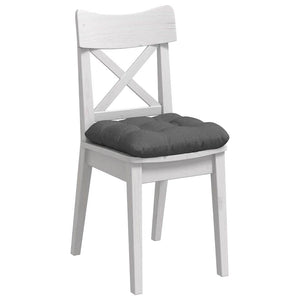 vidaXL Seat Cushions 4 pcs Dark Grey 45 x 45 x 12 cm Fabric