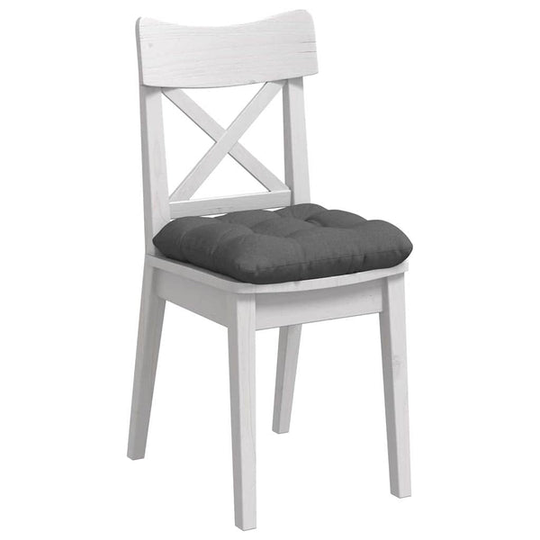 vidaXL Seat Cushions 4 pcs Dark Grey 45 x 45 x 12 cm Fabric