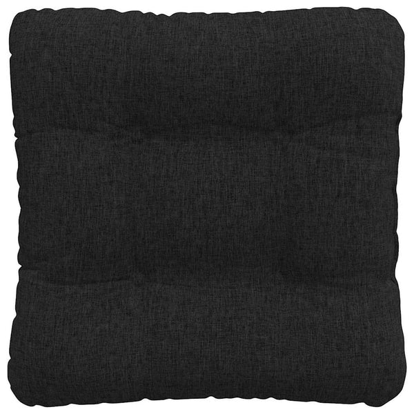 vidaXL Seat Cushions 4 pcs Black 45 x 45 x 12 cm Fabric