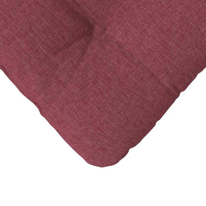 vidaXL Seat Cushions 4 pcs Wine Red 45 x 45 x 12 cm Fabric