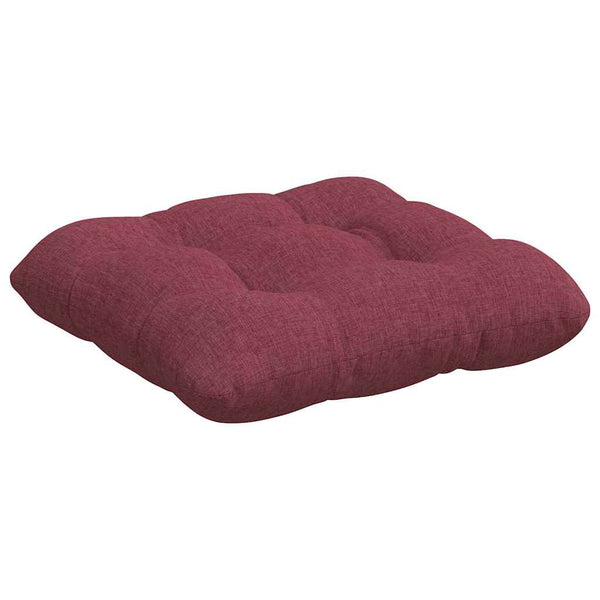 vidaXL Seat Cushions 4 pcs Wine Red 45 x 45 x 12 cm Fabric