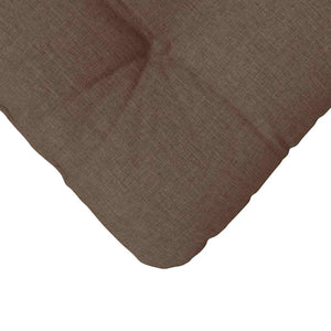 vidaXL Seat Cushions 4 pcs Brown 45 x 45 x 12 cm Fabric