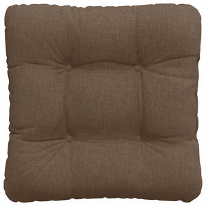 vidaXL Seat Cushions 4 pcs Brown 45 x 45 x 12 cm Fabric