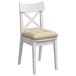 vidaXL Seat Cushions 4 pcs Cream 45 x 45 x 12 cm Fabric