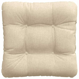 vidaXL Seat Cushions 4 pcs Cream 45 x 45 x 12 cm Fabric