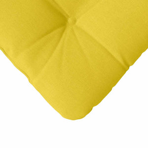 vidaXL Seat Cushions 4 pcs Light Yellow 45 x 45 x 12 cm Fabric