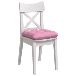 vidaXL Seat Cushions 4 pcs Pink 45 x 45 x 12 cm Fabric