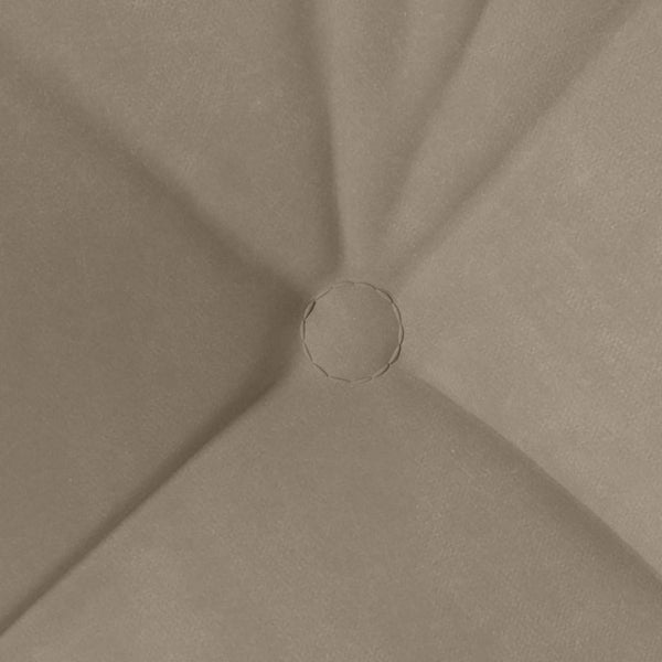 vidaXL Seat Cushions 4 pcs Taupe 45 x 45 cm Microfiber Fabric