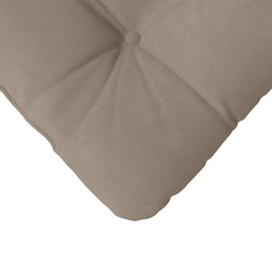vidaXL Seat Cushions 4 pcs Taupe 45 x 45 cm Microfiber Fabric
