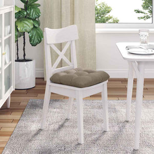 vidaXL Seat Cushions 4 pcs Taupe 45 x 45 cm Microfiber Fabric