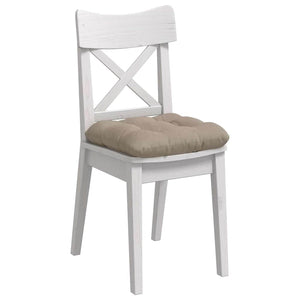 vidaXL Seat Cushions 4 pcs Taupe 45 x 45 cm Microfiber Fabric