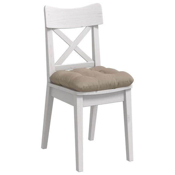 vidaXL Seat Cushions 4 pcs Taupe 45 x 45 cm Microfiber Fabric
