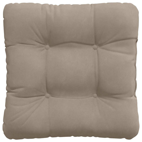vidaXL Seat Cushions 4 pcs Taupe 45 x 45 cm Microfiber Fabric