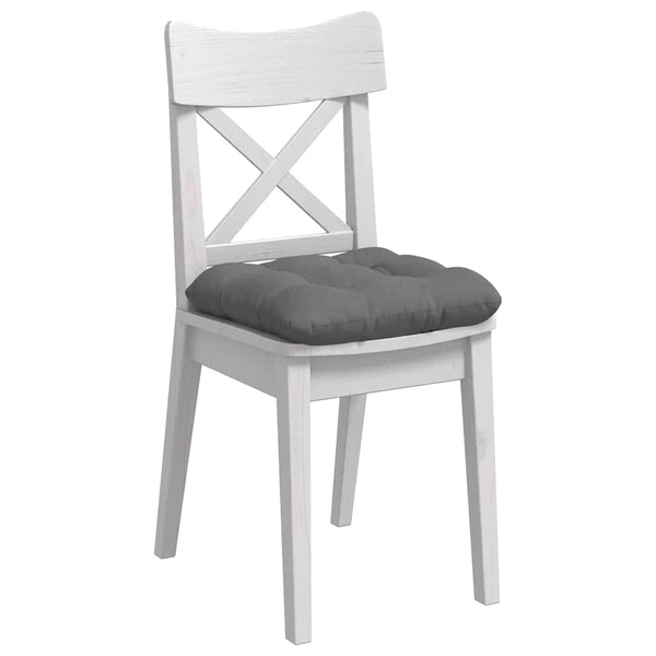 vidaXL Seat Cushions 4 pcs Dark Grey 45 x 45 cm Microfiber Fabric