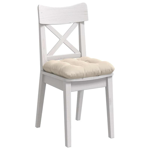 vidaXL Seat Cushions 4 pcs Beige 45 x 45 cm Microfiber Fabric