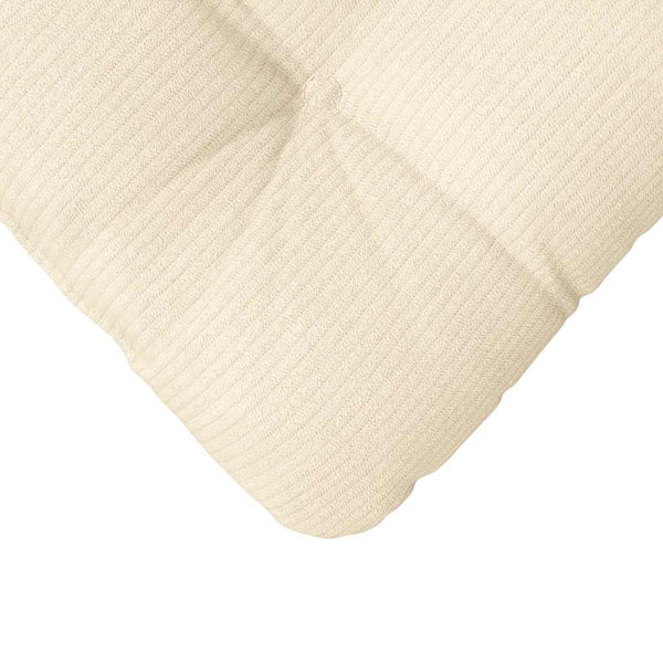 vidaXL Seat Cushions 4 pcs Cream 45 x 45 cm Corduroy