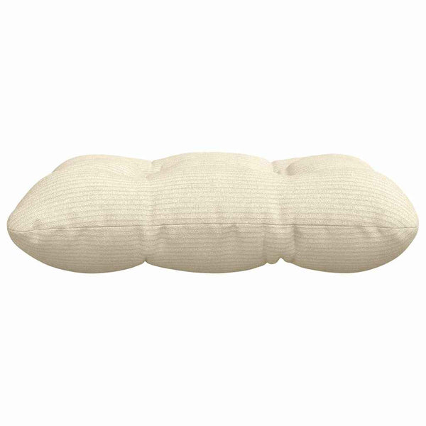 vidaXL Seat Cushions 4 pcs Cream 45 x 45 cm Corduroy