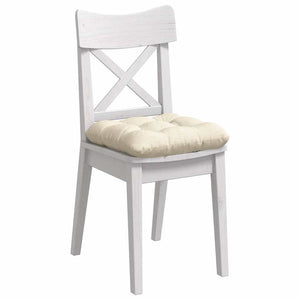 vidaXL Seat Cushions 4 pcs Cream 45 x 45 cm Corduroy