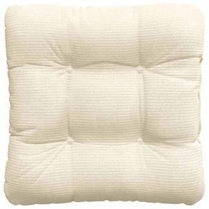 vidaXL Seat Cushions 4 pcs Cream 45 x 45 cm Corduroy