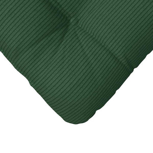 vidaXL Seat cushions 4 pcs Dark green 45 x 45 cm Corduroy