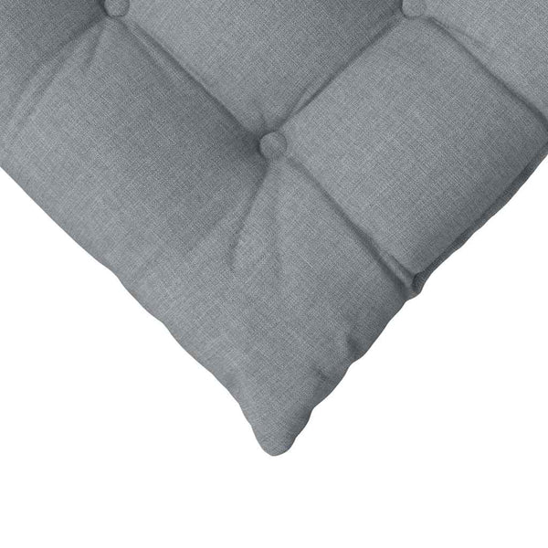vidaXL Seat cushions 4 pcs Light grey 40 x 40 x 6 cm Fabric
