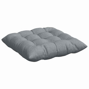 vidaXL Seat cushions 4 pcs Light grey 40 x 40 x 6 cm Fabric