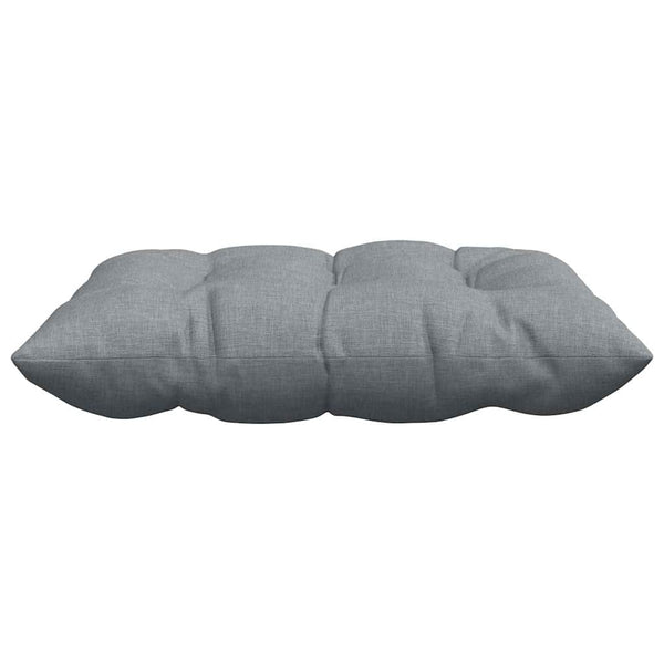 vidaXL Seat cushions 4 pcs Light grey 40 x 40 x 6 cm Fabric