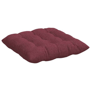 vidaXL Seat Cushions 4 pcs Wine Red 40 x 40 x 6 cm Fabric