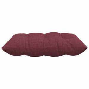 vidaXL Seat Cushions 4 pcs Wine Red 40 x 40 x 6 cm Fabric