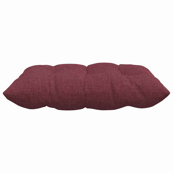 vidaXL Seat Cushions 4 pcs Wine Red 40 x 40 x 6 cm Fabric