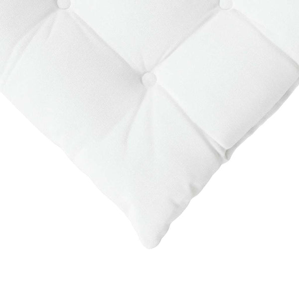 vidaXL Seat Cushions 4 pcs White 40 x 40 x 6 cm Fabric