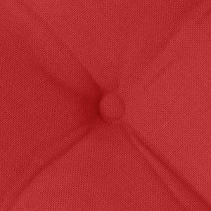 vidaXL Seat Cushions 4 pcs Red 40 x 40 x 6 cm Fabric