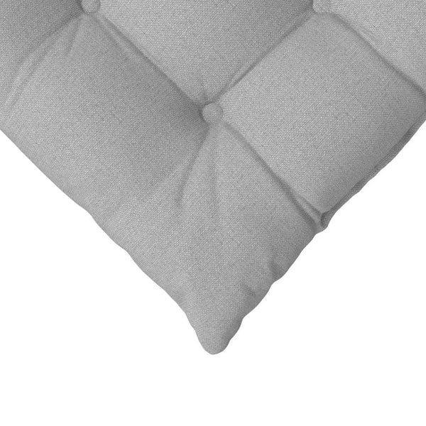 vidaXL Seat Cushions 4 pcs Cloud Grey 40 x 40 x 6 cm Fabric