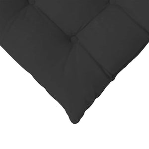 vidaXL Seat Cushions 4 pcs Black 40 x 40 x 6 cm Microfiber