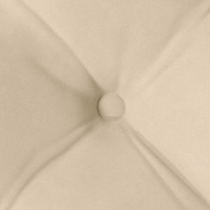 vidaXL Seat Cushions 4 pcs Cream 40 x 40 x 6 cm Microfiber