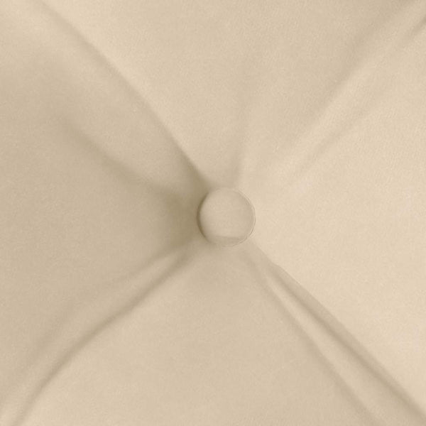 vidaXL Seat Cushions 4 pcs Cream 40 x 40 x 6 cm Microfiber