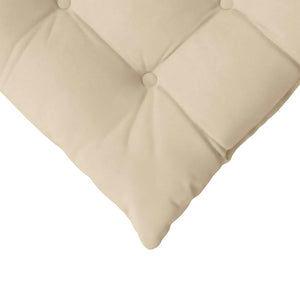 vidaXL Seat Cushions 4 pcs Cream 40 x 40 x 6 cm Microfiber