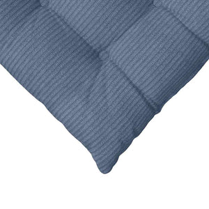 vidaXL Seat Cushions 4 pcs Blue 40 x 40 x 6 cm Corduroy