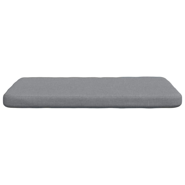 vidaXL Seat cushions 4 pcs Light grey 40 x 40 x 3 cm Fabric