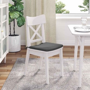 vidaXL Seat Cushions 4 pcs Dark Grey 40 x 40 x 3 cm Fabric