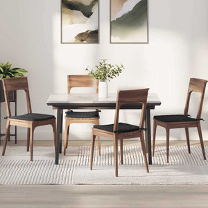 vidaXL Seat Cushions 4 pcs Black 40 x 40 x 3 cm Fabric