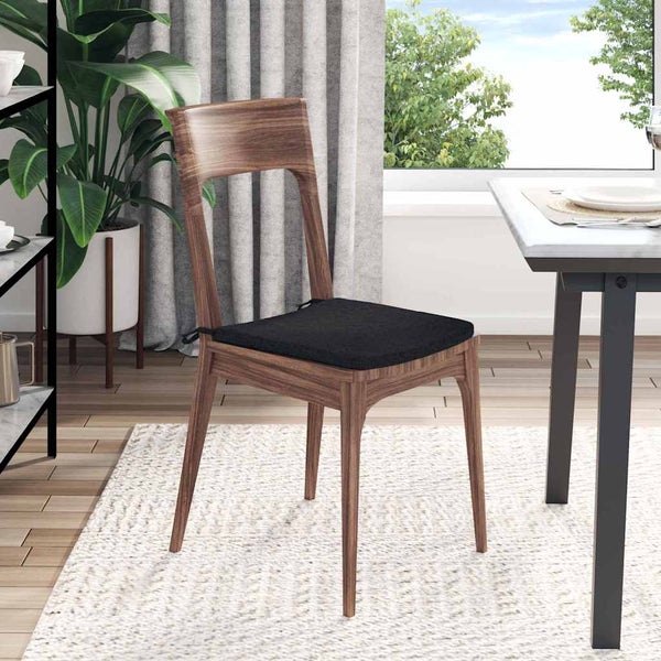 vidaXL Seat Cushions 4 pcs Black 40 x 40 x 3 cm Fabric