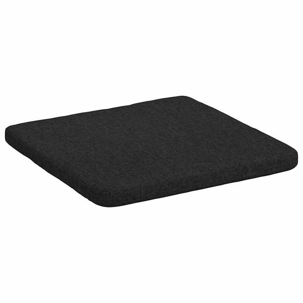 vidaXL Seat Cushions 4 pcs Black 40 x 40 x 3 cm Fabric