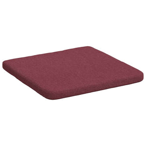 vidaXL Seat Pads 4 pcs Wine Red 40 x 40 x 3 cm Fabric
